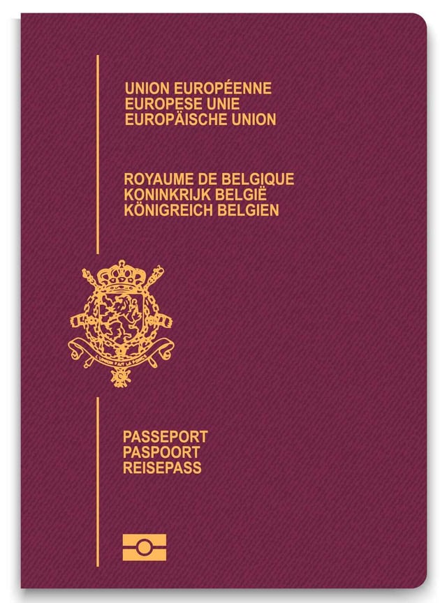 Passport Of Belgium Vector Illustration
