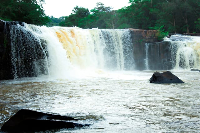 Powerfull Cameroon Waterfall And River
