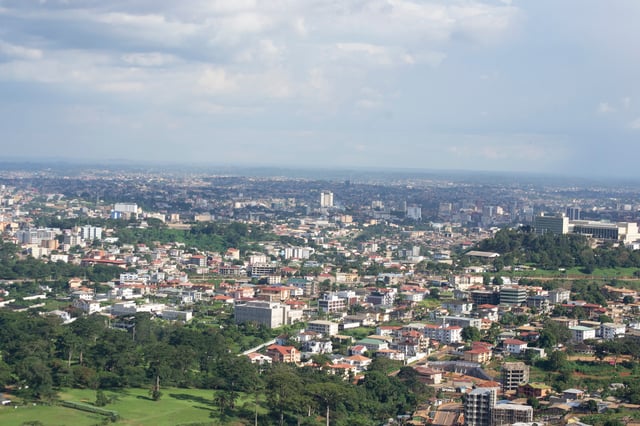 Yaounde City View From Febe Mountain
