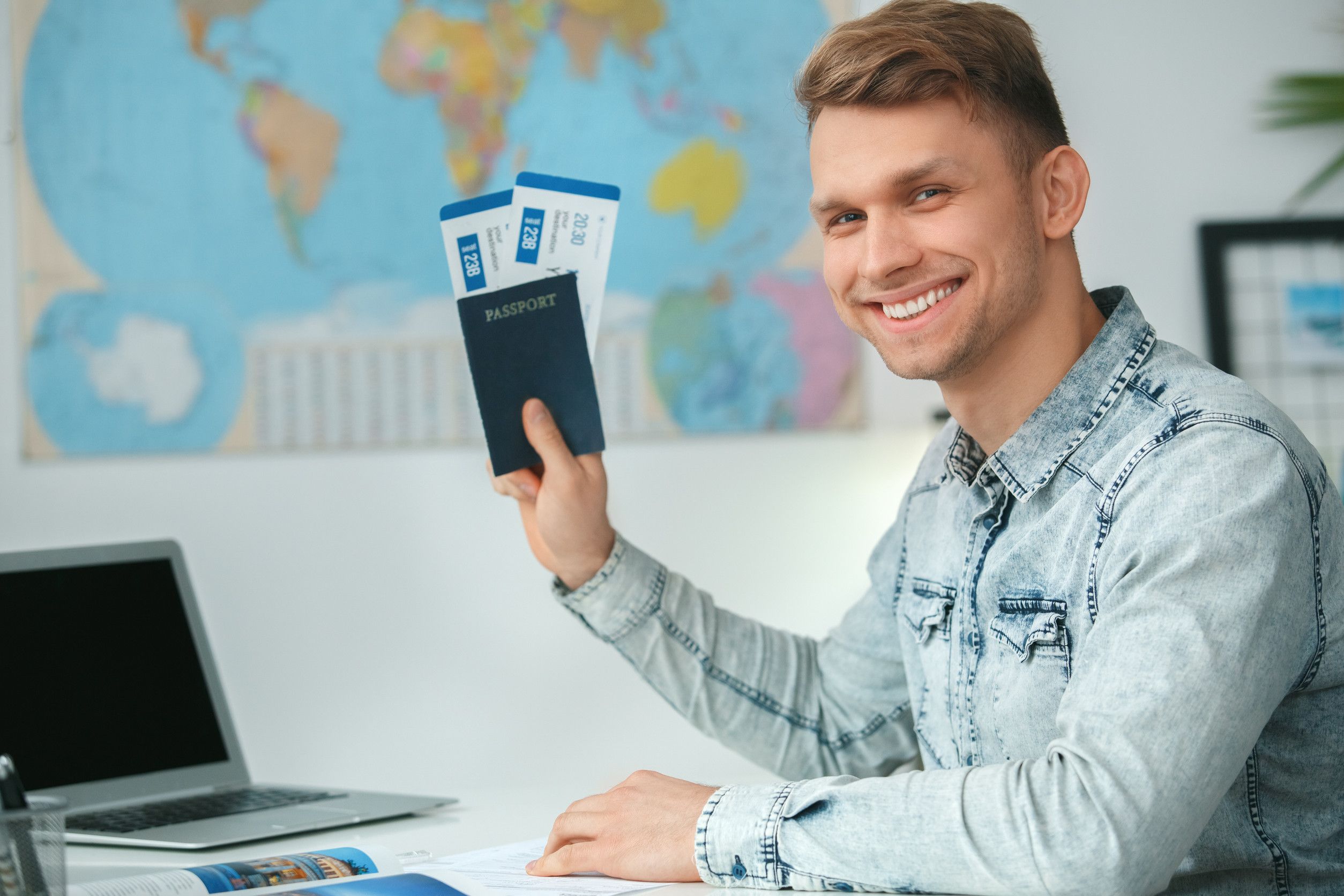 Tour Agency Holding Documents